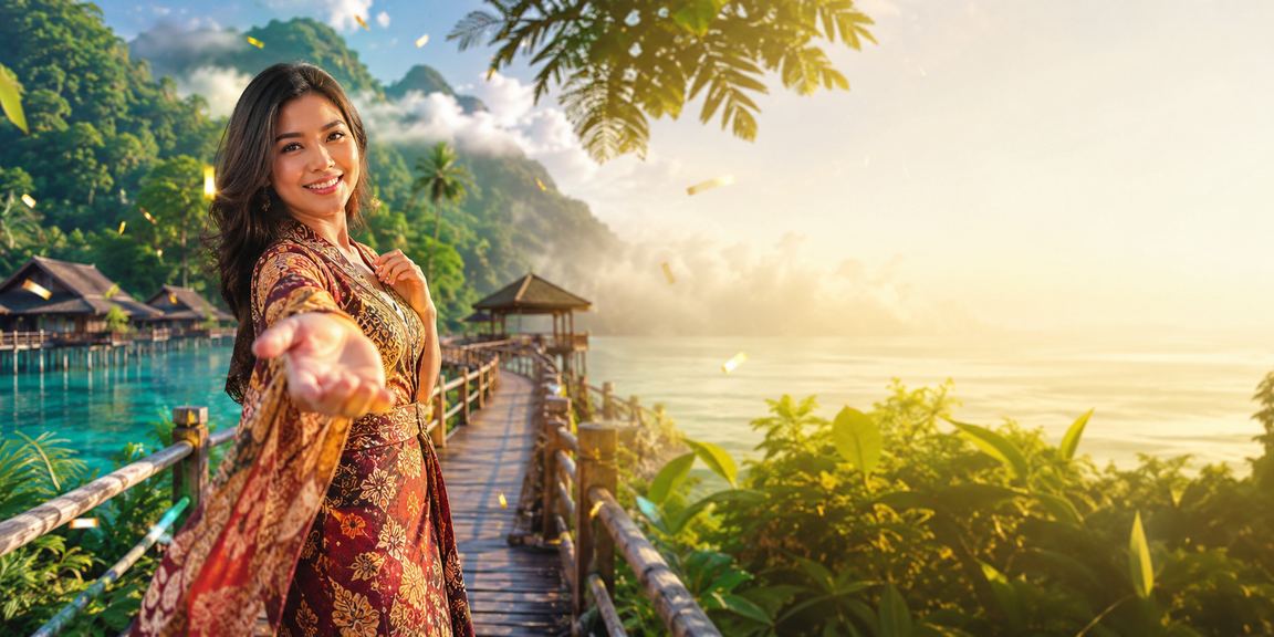 Hiburan dan kasino di Sabah dengan corak batik tradisional